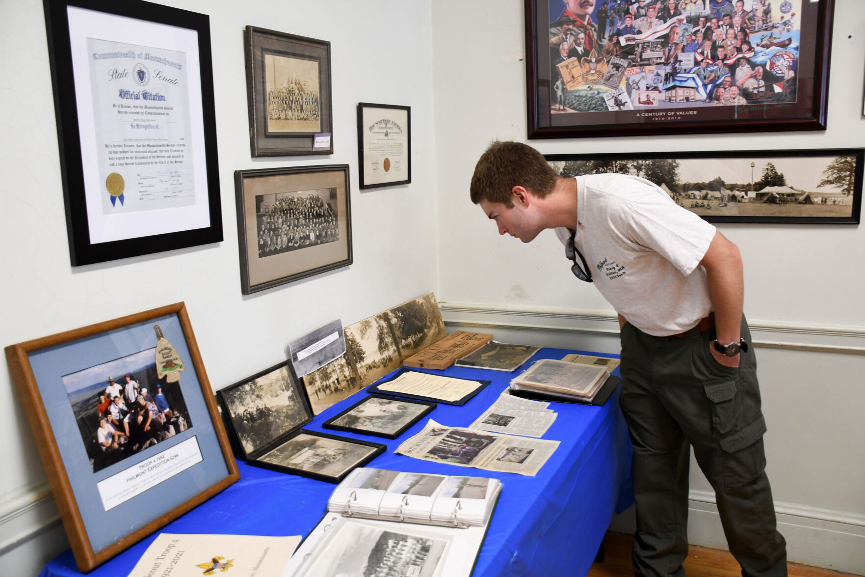 Blake looks at some historical artifacts
